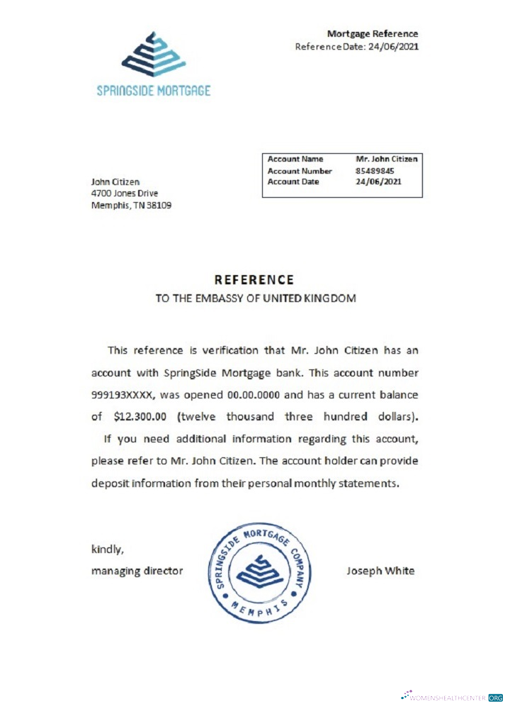 Download USA Springside Mortgage reference Photoshop template